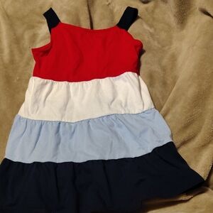 Charming Tricolor Kids Dress